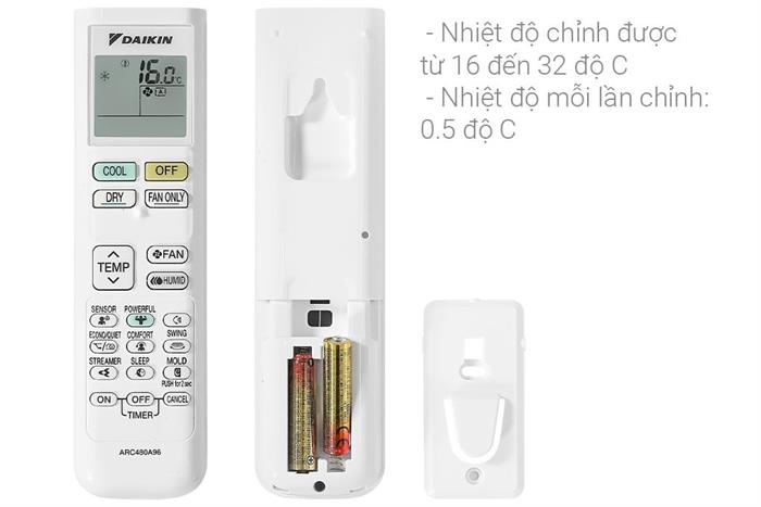 Điều hòa Daikin Inverter 12000 BTU 1 chiều FTKM35AVMV